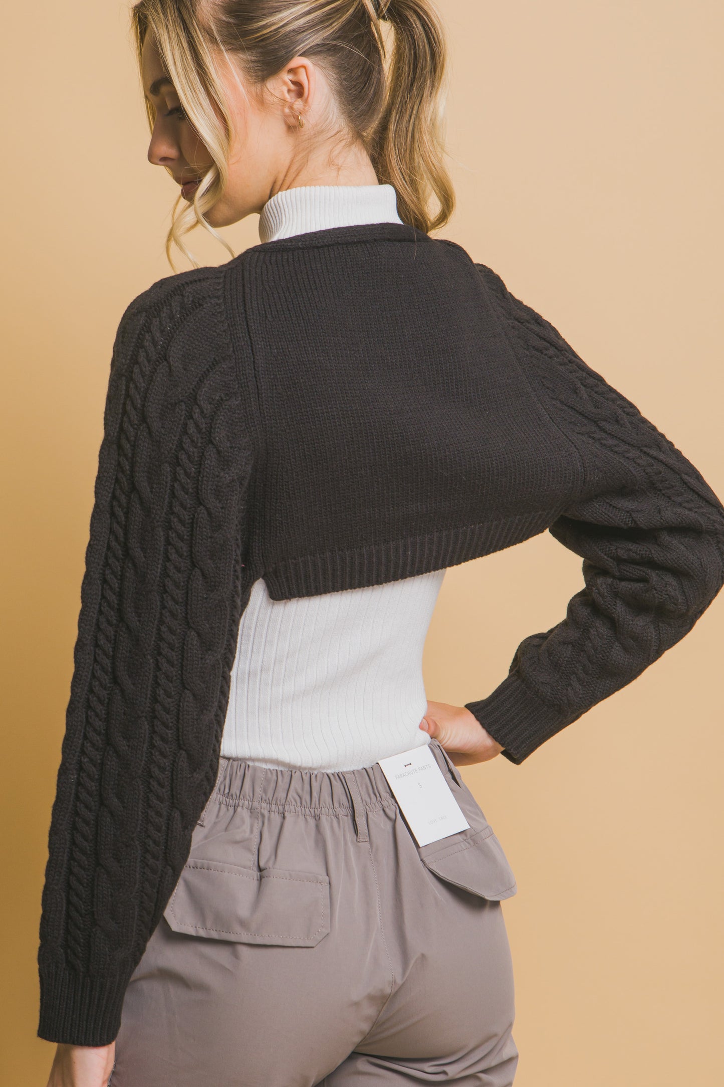 Bolero Knitted Long Sleeve Shrug